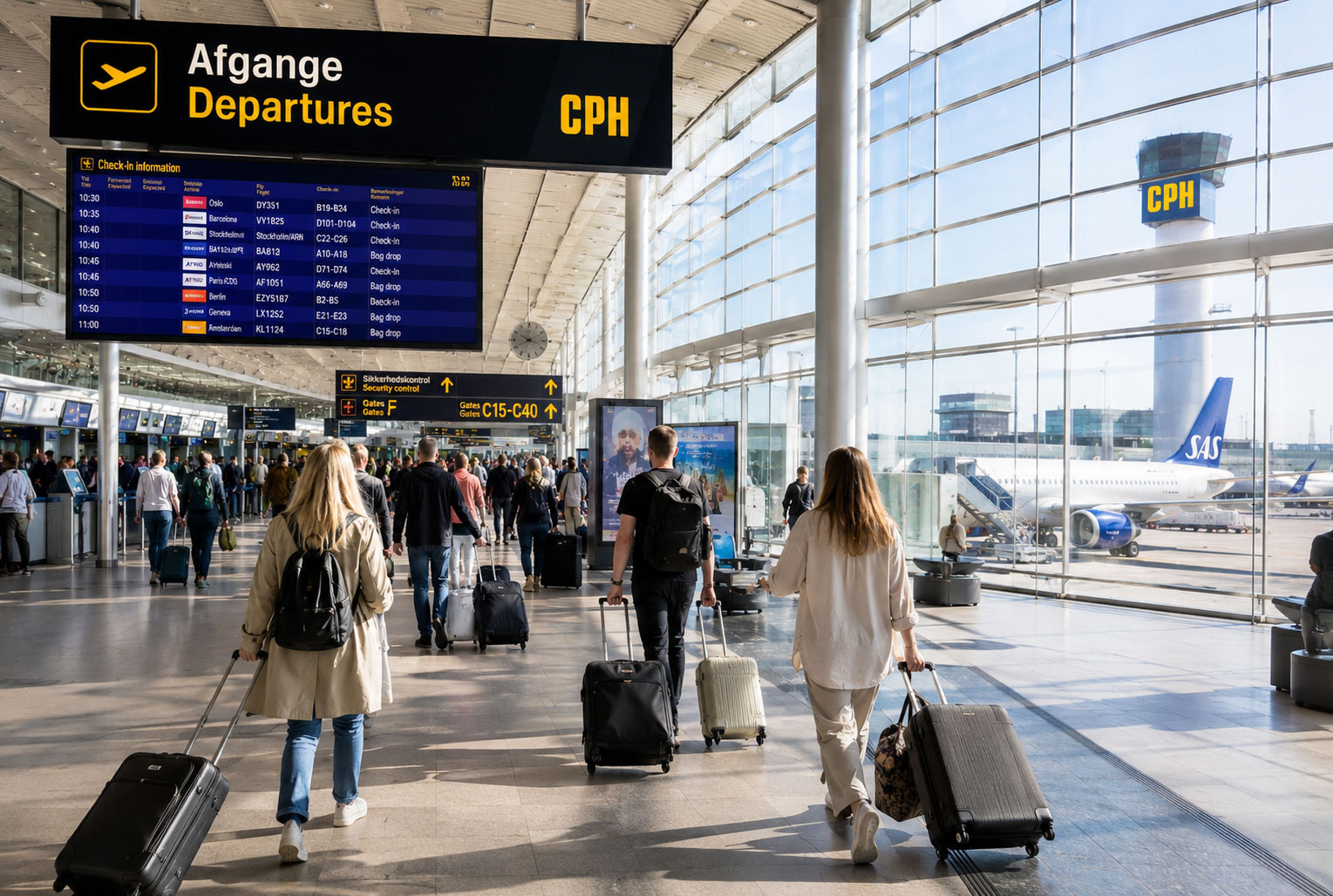 Copenhagen Airport near Blue House
