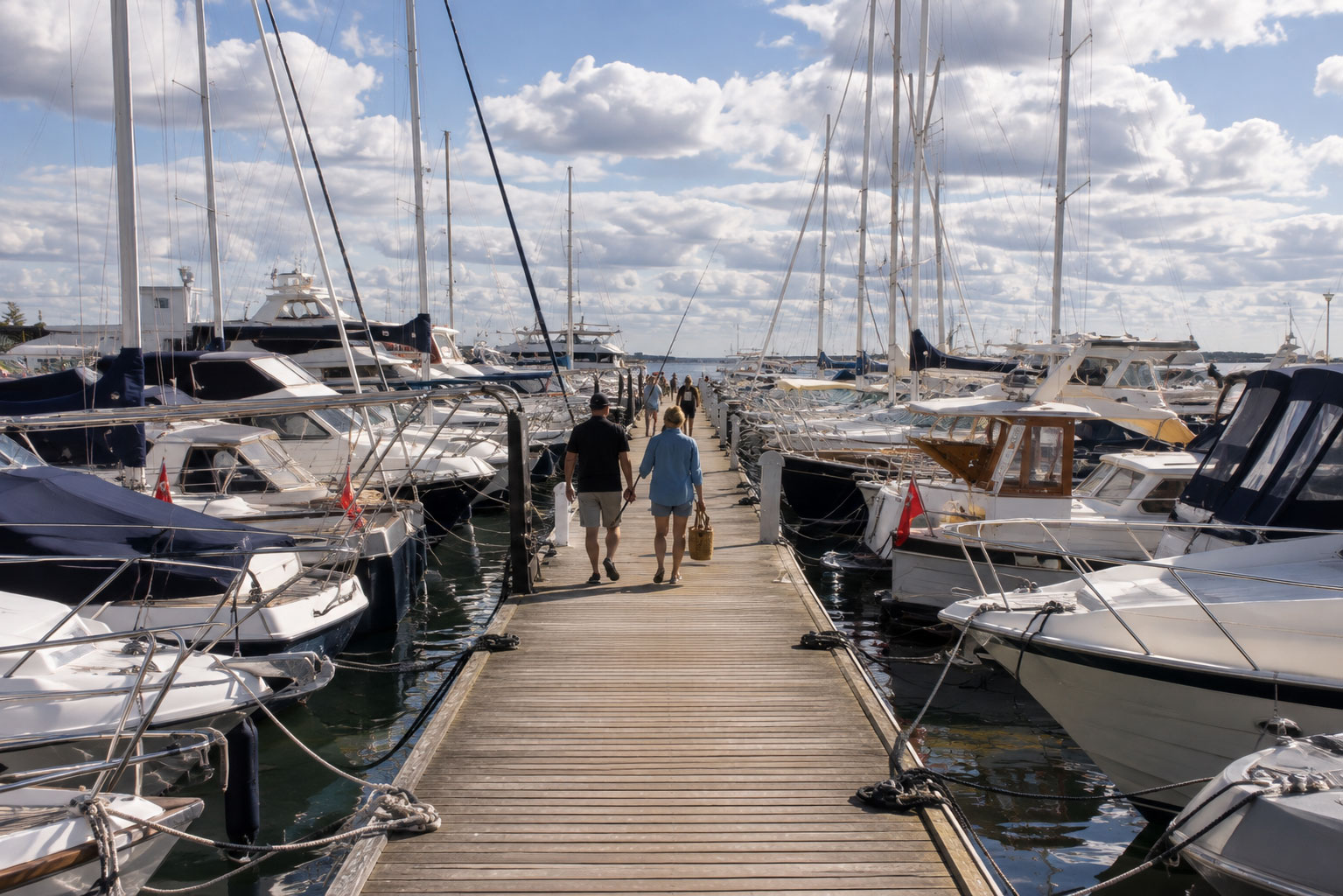 Boats and waterfront at Kastrup Marina